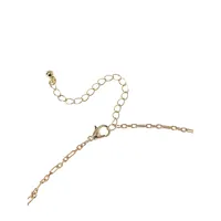 Goldtone & Beaded Choker Necklace