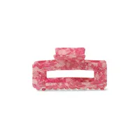 Swirl-Pattern Rectangle Claw Clip