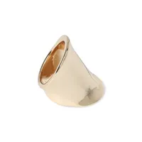 Goldtone Oversized Molten Ring