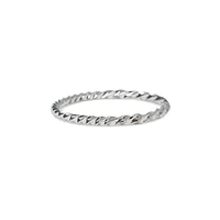 Silvertone Twist Bangle