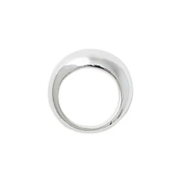 Silvertone Dome Ring