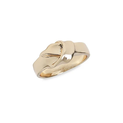 Goldtone Knot Ring