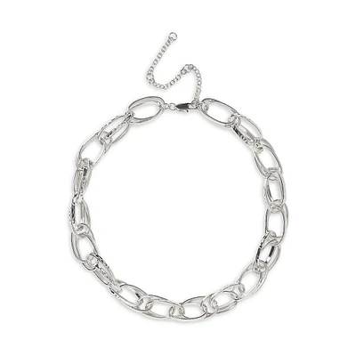 Silvertone Chunky Chain Bracelet