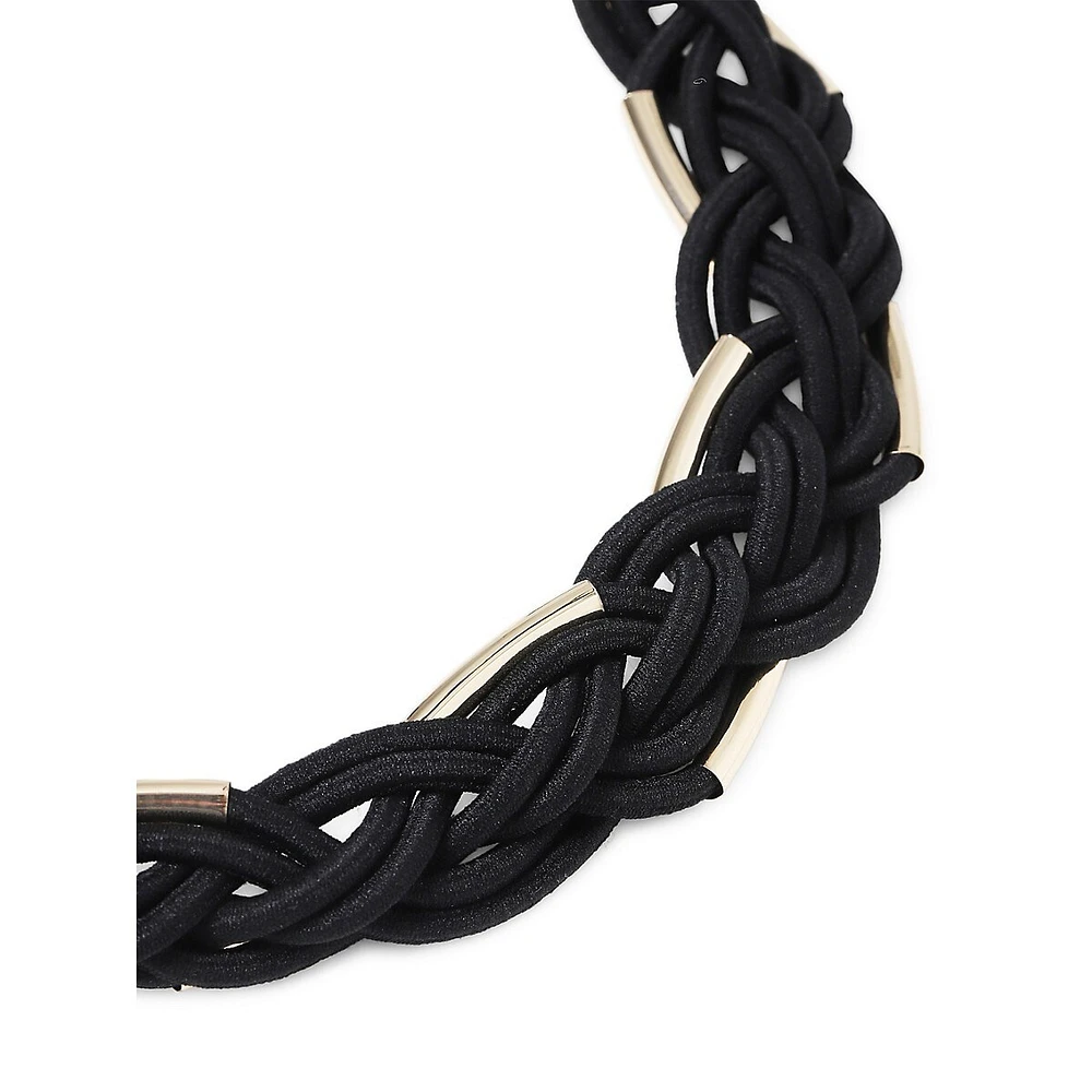 Black Fabric Twist Bracelet