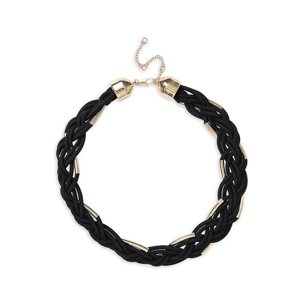 Black Fabric Twist Bracelet