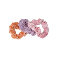 Kid's 3-Pack Velvet Pastel Mini Scrunchies