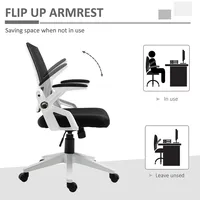 Mesh Office Chair With Flip-up Armrest
