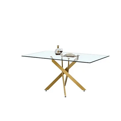 Sword Rectangular Dining Table (gold)