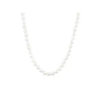 Cultured Freshwater Pearl Necklace In 10kt Yellow Gold