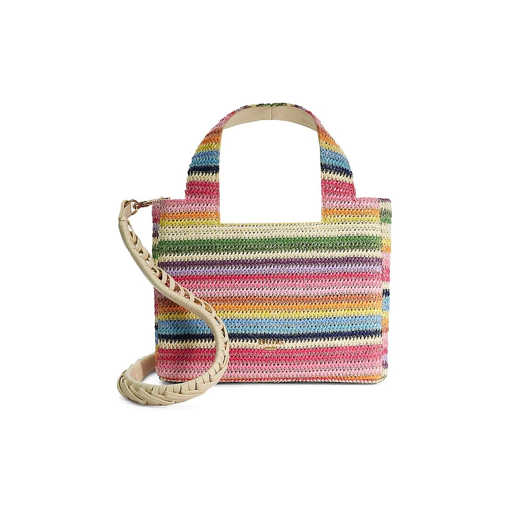 Drios Small Raffia Tote