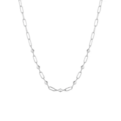 Spike It Up Rhodium-Plated Sterling Silver Necklace