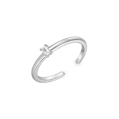 Glam Rock Silver Glam Adjustable Ring