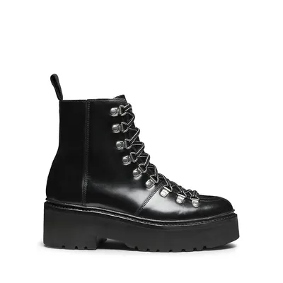 Nanette Leather Chunky Sole Hiker Boots