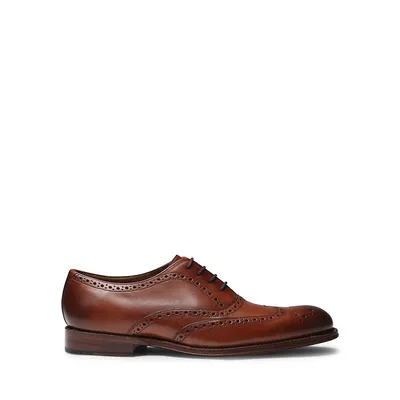 Luther Handpainted Brogue Wingtip Oxford Shoes