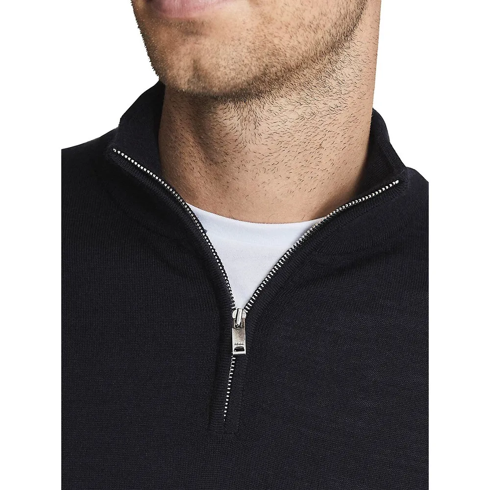 Blackhall Merino Wool Quarter-Zip Sweater