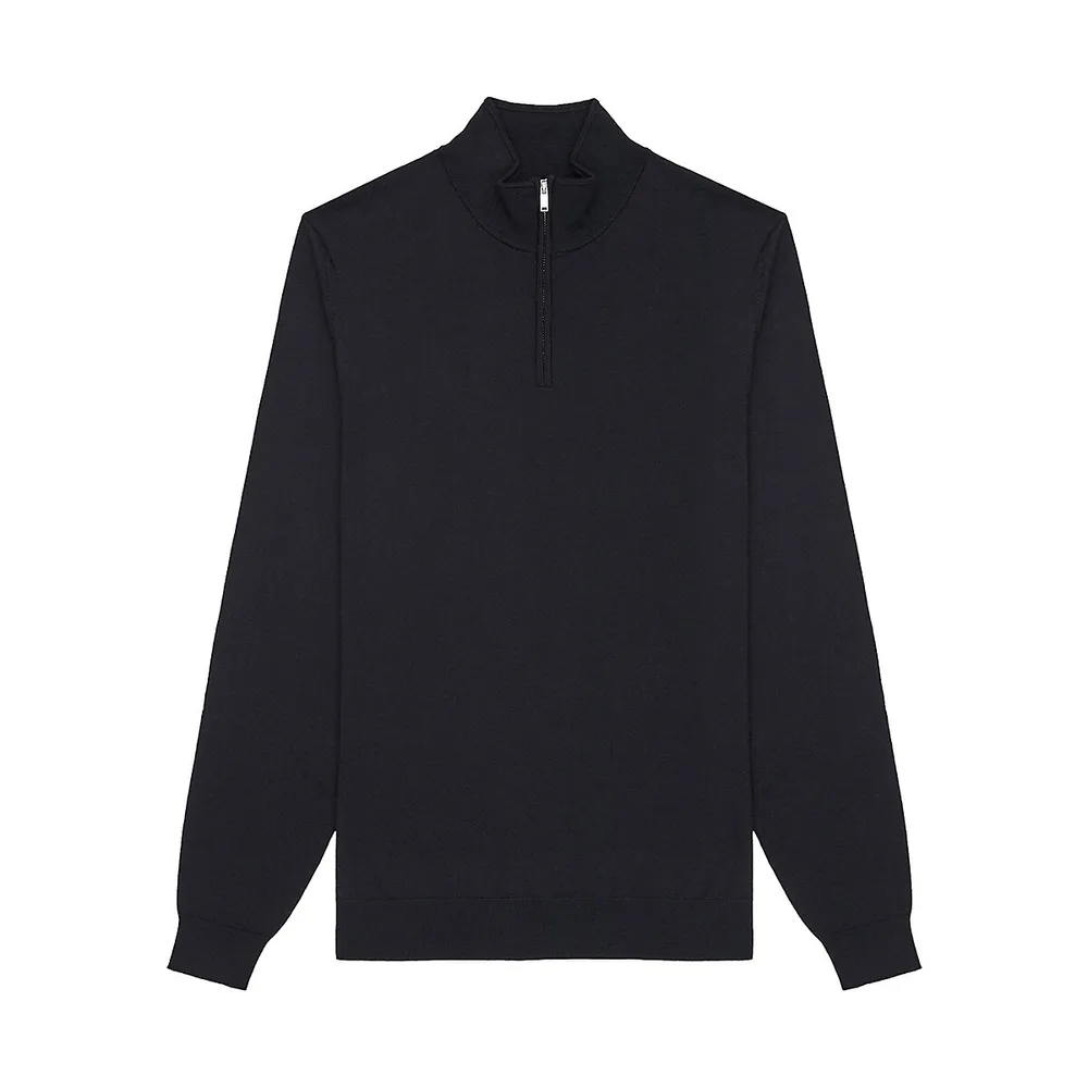 Blackhall Merino Wool Quarter-Zip Sweater