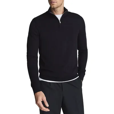 Blackhall Merino Wool Quarter-Zip Sweater