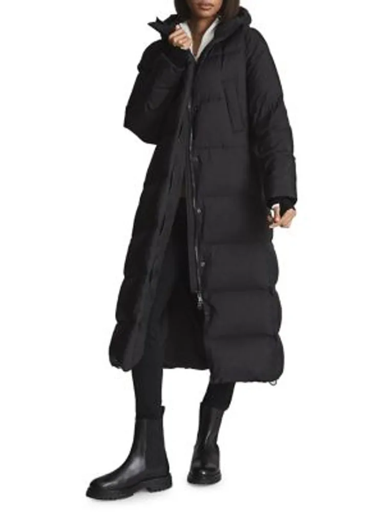 manteau noir à capuchon