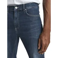 James Jersey Slim-Fit Washed Jeans