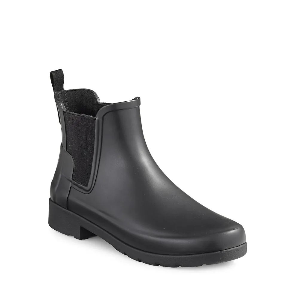 Refined Dark Sole Chelsea Boots