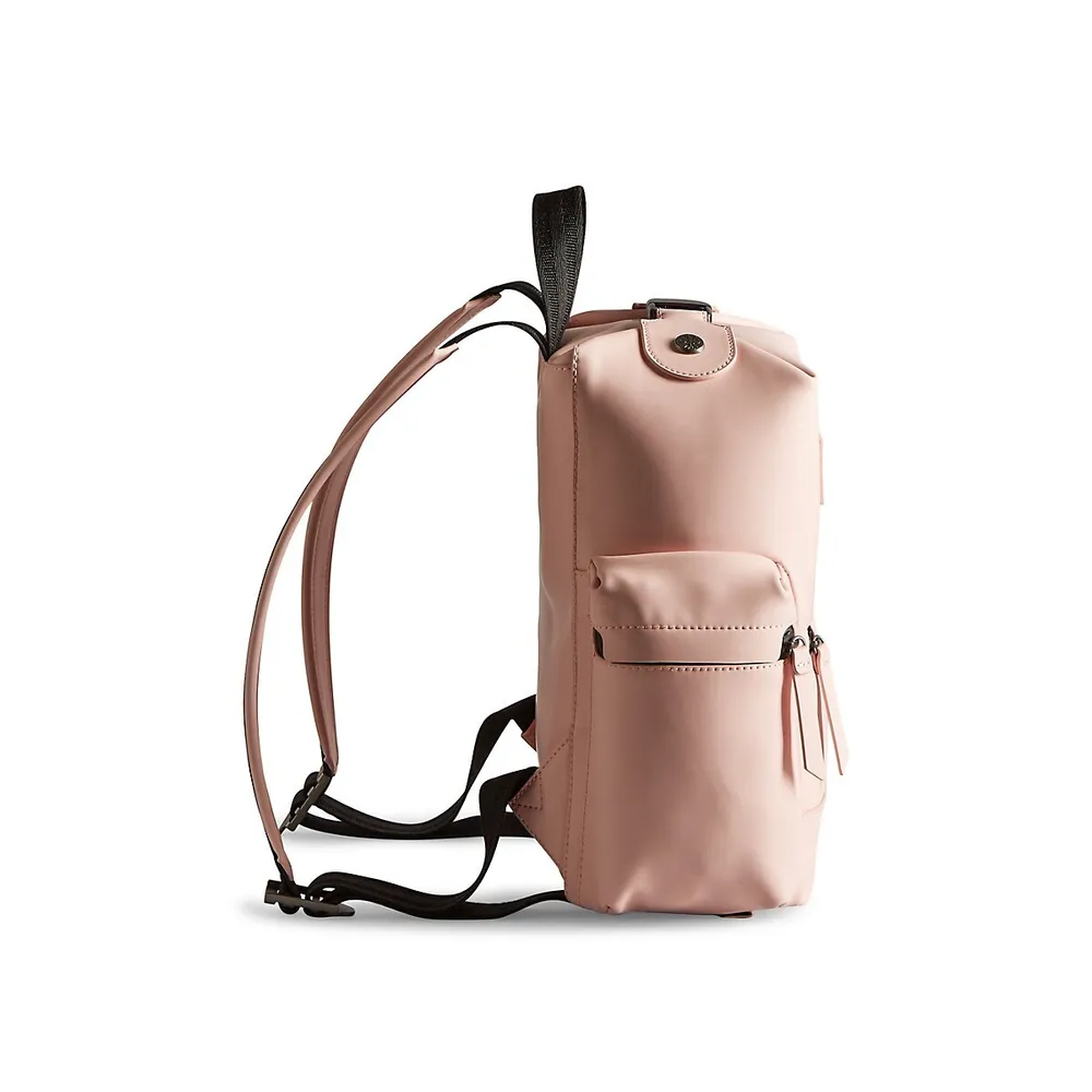 Original Topclip Rubberized-Leather Mini Backpack