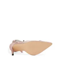 Cupid Heart Diamente Point-Toe Sandals
