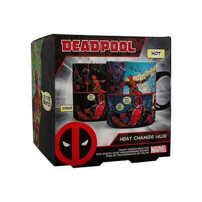 Tasse en céramique changeant de couleur selon la température Deadpool