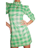 Danika Plaid Flannel Mini Dress