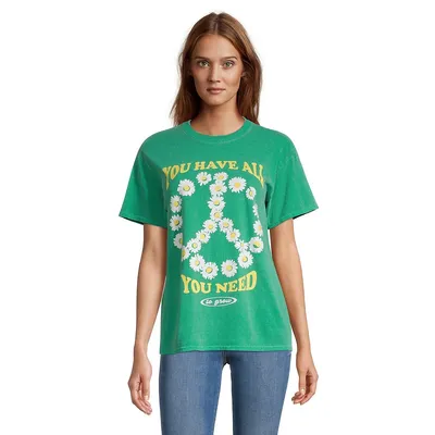 You Have All Need Floral Peace T-Shirt