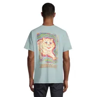 Eccentric Safari Louis Wain Trippy Cat Graphic T-Shirt