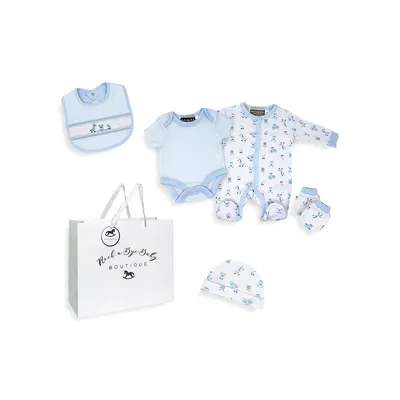Baby Boy's Toy Box-Print 5-Piece Set & Gift Bag
