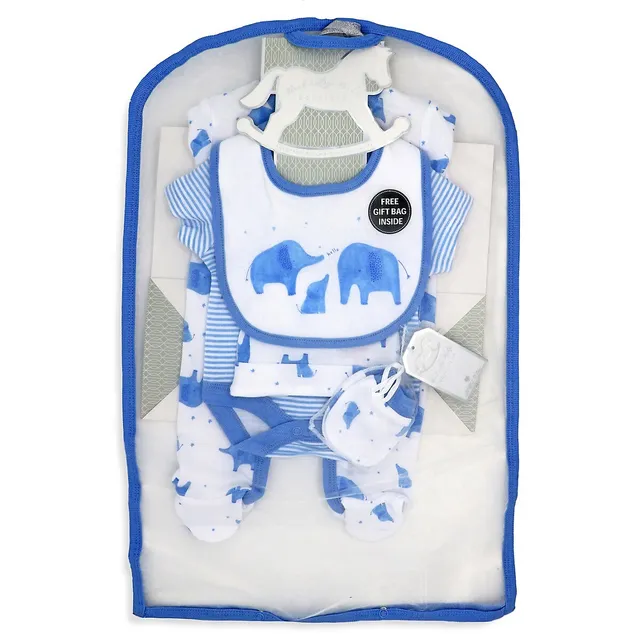 Baby Boy's 5-Piece Jungle Print Starter Set