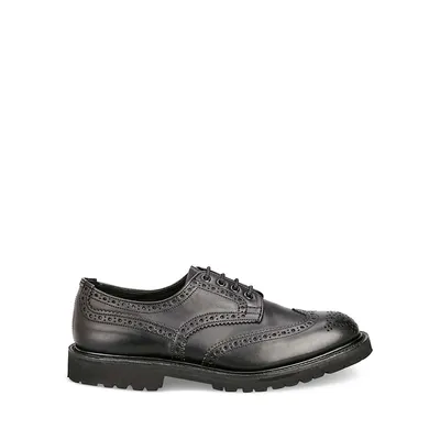 Bourton Brogued Leather Derby Shoes