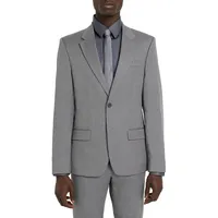 Skinny-Fit Twill Suit Jacket