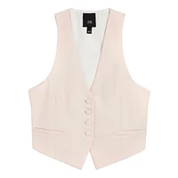 Sleeveless Single-Breasted Waistcoat