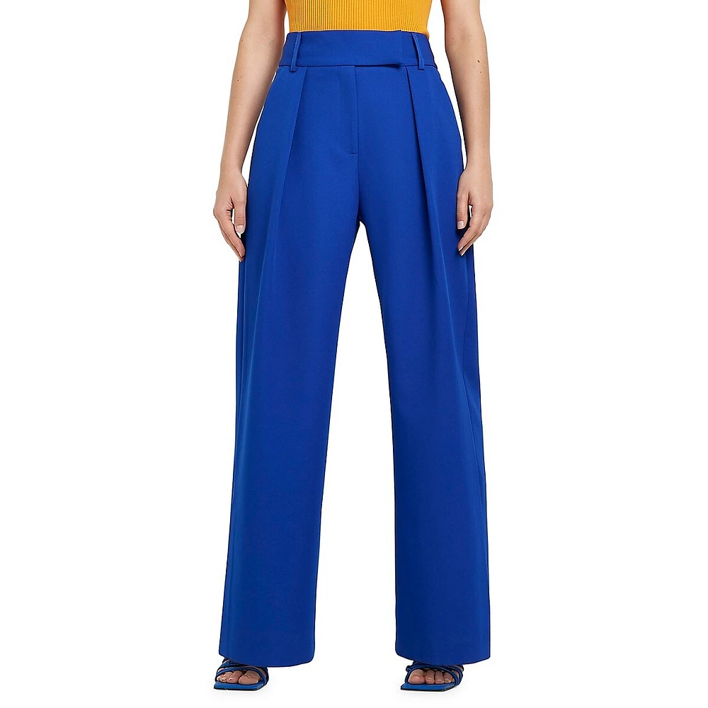 ​Pleated Wide-Leg Trousers