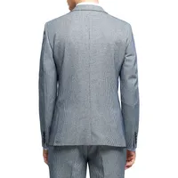 Houndstooth Skinny-Fit Suit Jacket