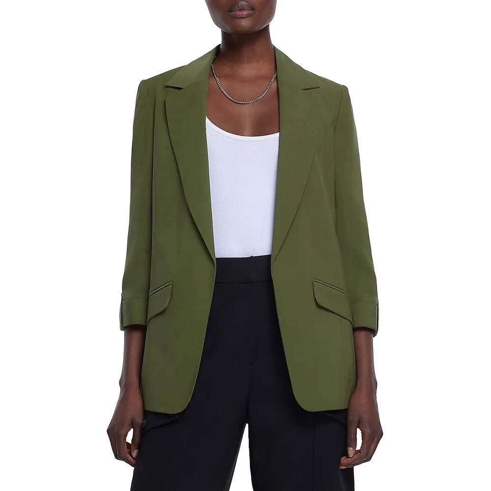 Open-Front Blazer