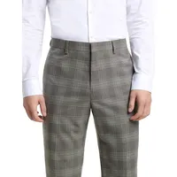 Dezmond Slim-Fit Checked Suit Trousers