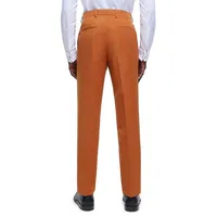 Flat-Front Knit Suiting Trousers