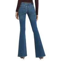 Low-Rise Flare-Leg Jeans
