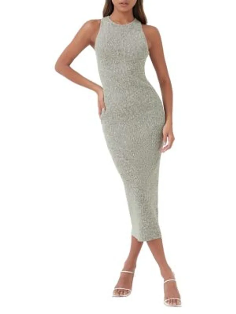 robe longue côtelée