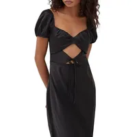 Mckenna Satin Cutout Dress