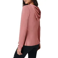 Tori Twist-Front Hooded Top