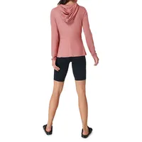 Tori Twist-Front Hooded Top