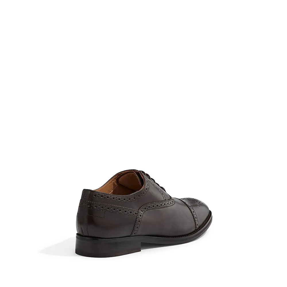 Men's Arniie Brogued Leather Oxfords