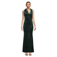 Sanna Embellished Velvet Maxi Gown