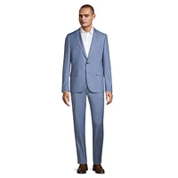 Tailored-Fit 2-Piece Wool & Mohair Suit