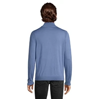 Quarter-Zip Mockneck Merino Wool Sweater