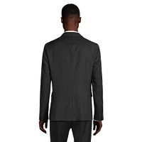 Regular-Fit Wool Double-Breasted Suit Jacket